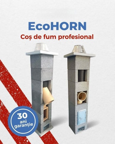 Cos de fum profesional ceramic EcoHorn | Remdar.ro