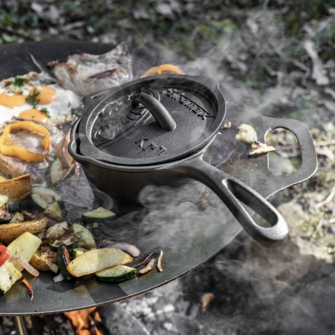 Cratita fonta cu maner si capac 35 cm [5]