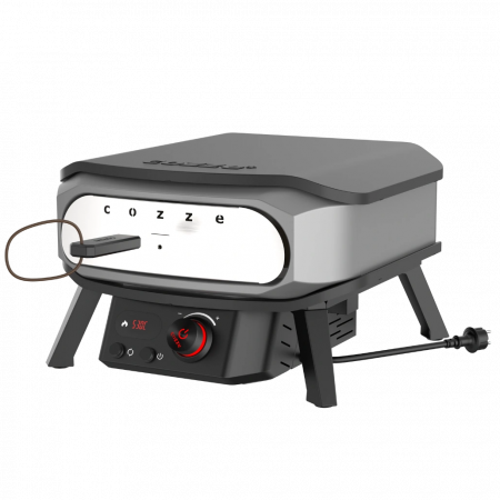 Cuptor pizza electric Cozze PREMIUM 34 cm - usita si piatra de pizza, termometru digital - inclusiv scut termic [2]