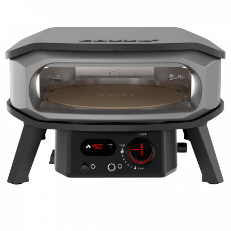 Cuptor pizza pe gaz Cozze PREMIUM 42.5cm - piatra rotativa pentru pizza, termometru digital si lumina LED + REGULATOR [1]