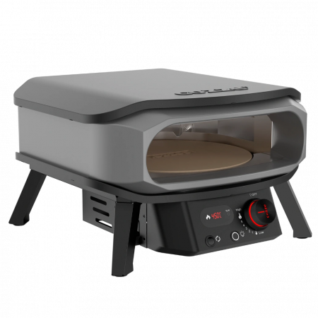 Cuptor pizza pe gaz Cozze PREMIUM 42.5cm - piatra rotativa pentru pizza, termometru digital si lumina LED + REGULATOR [3]