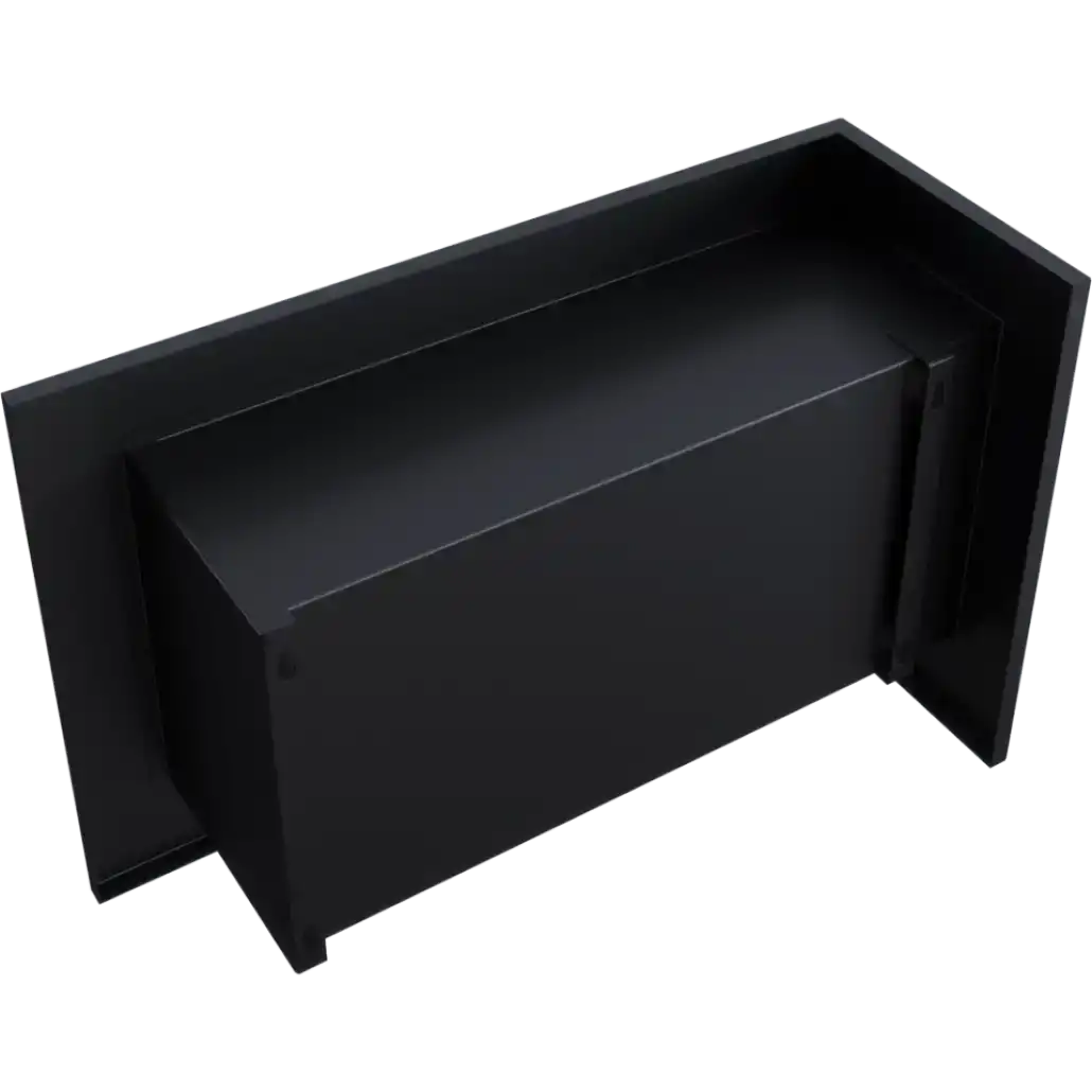 DELTA negru colt stanga - 70 x 48 x 28 cm [1]