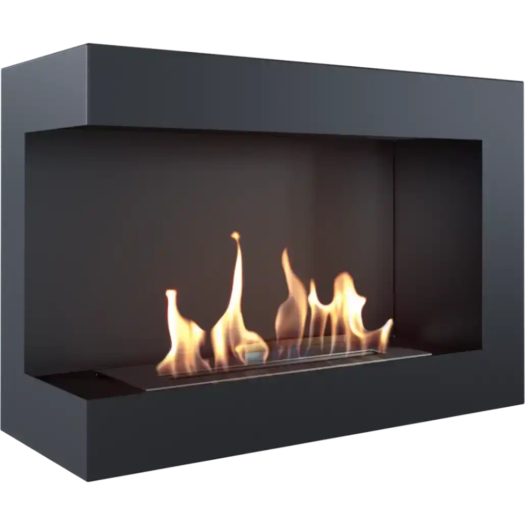 SEMINEE DECORATIVE - DELTA negru colt stanga - 70 x 48 x 28 cm