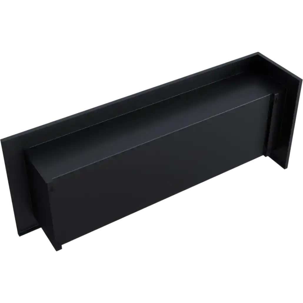 DELTA negru colt dreapta - 120 x 48 x 28 cm [2]