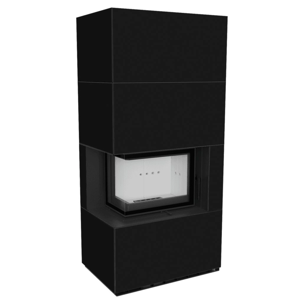 SEMINEE MODULARE PREFABRICATE - Flotek BOX 8 kW NERO ASSOLUTO Sticla Stanga - cuarz sinterizat