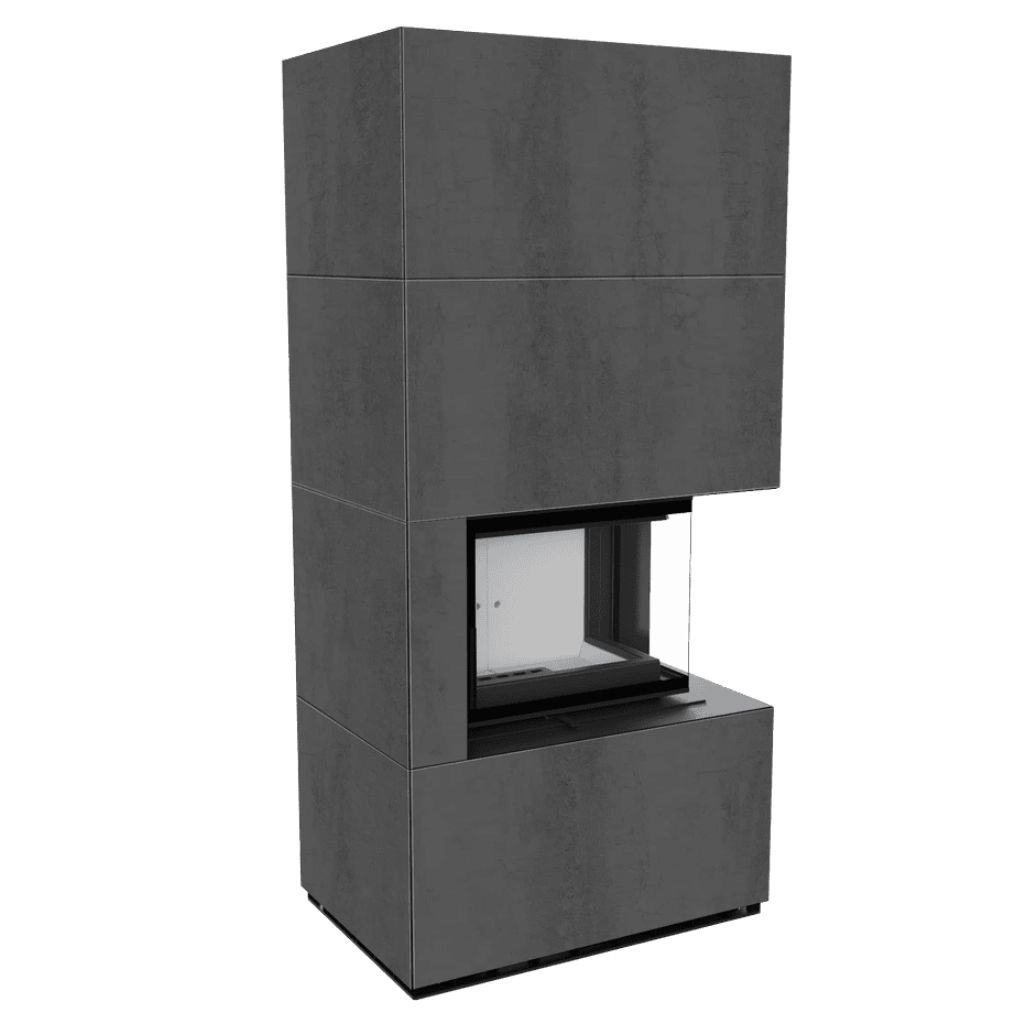 SEMINEE MODULARE PREFABRICATE - Flotek BOX 8 kW SAVOIA ANTRANCITE Sticla Dreapta - cuarz sinterizat