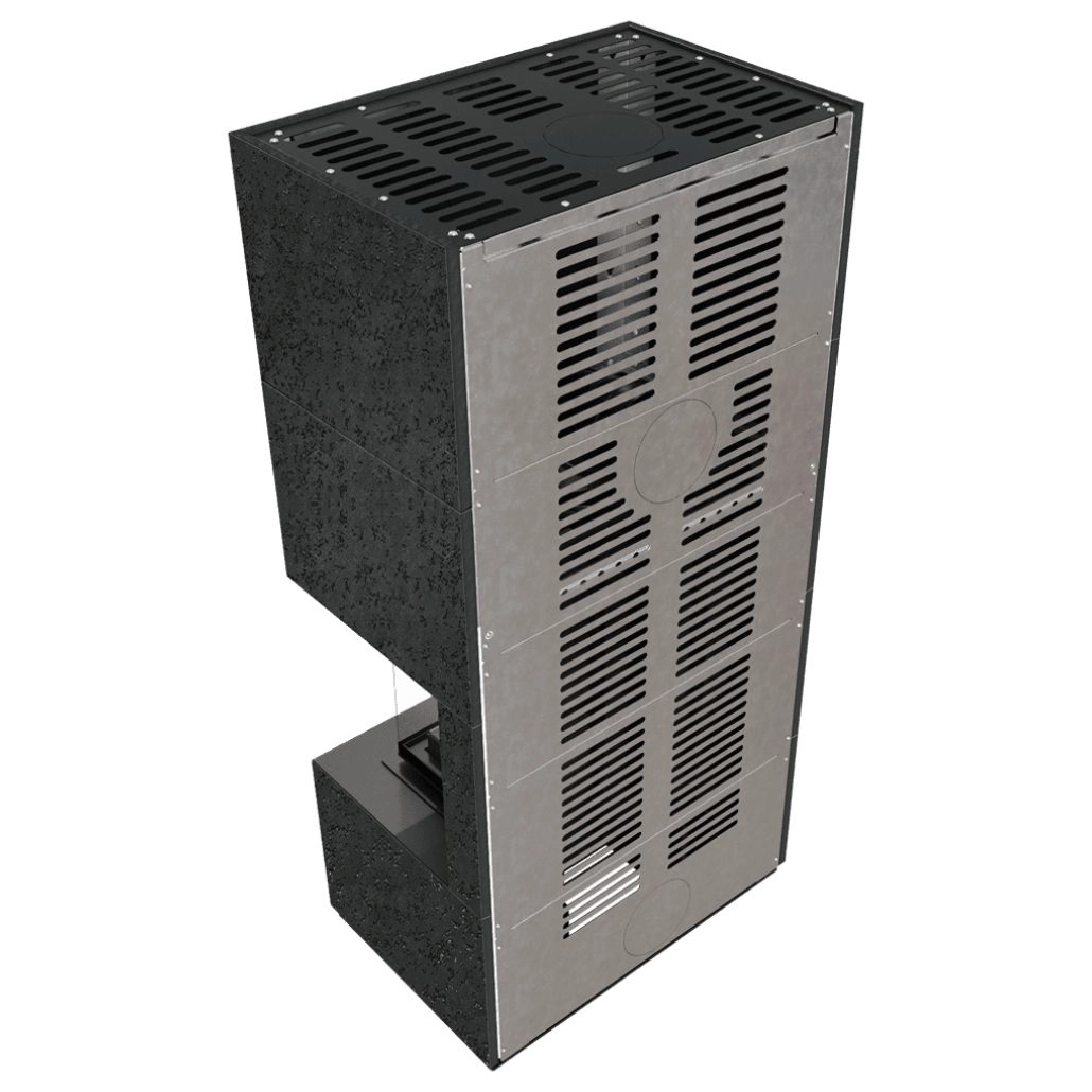 Flotek BOX 8 kW OXIDE NERO Sticla Dreapta - cuarz sinterizat [2]