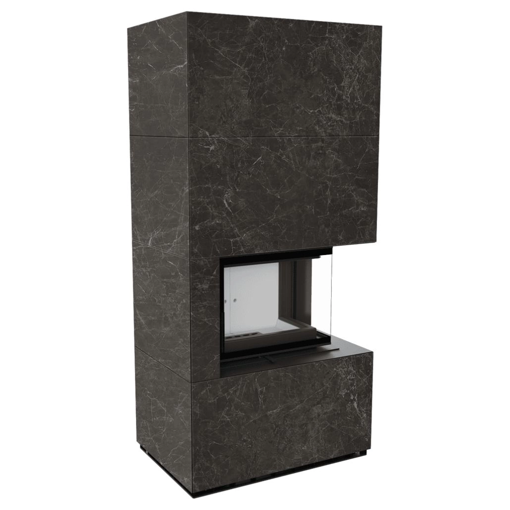 SEMINEE MODULARE PREFABRICATE - Flotek BOX 8 kW NATURALI NERO GRECO Sticla Dreapta - cuarz sinterizat