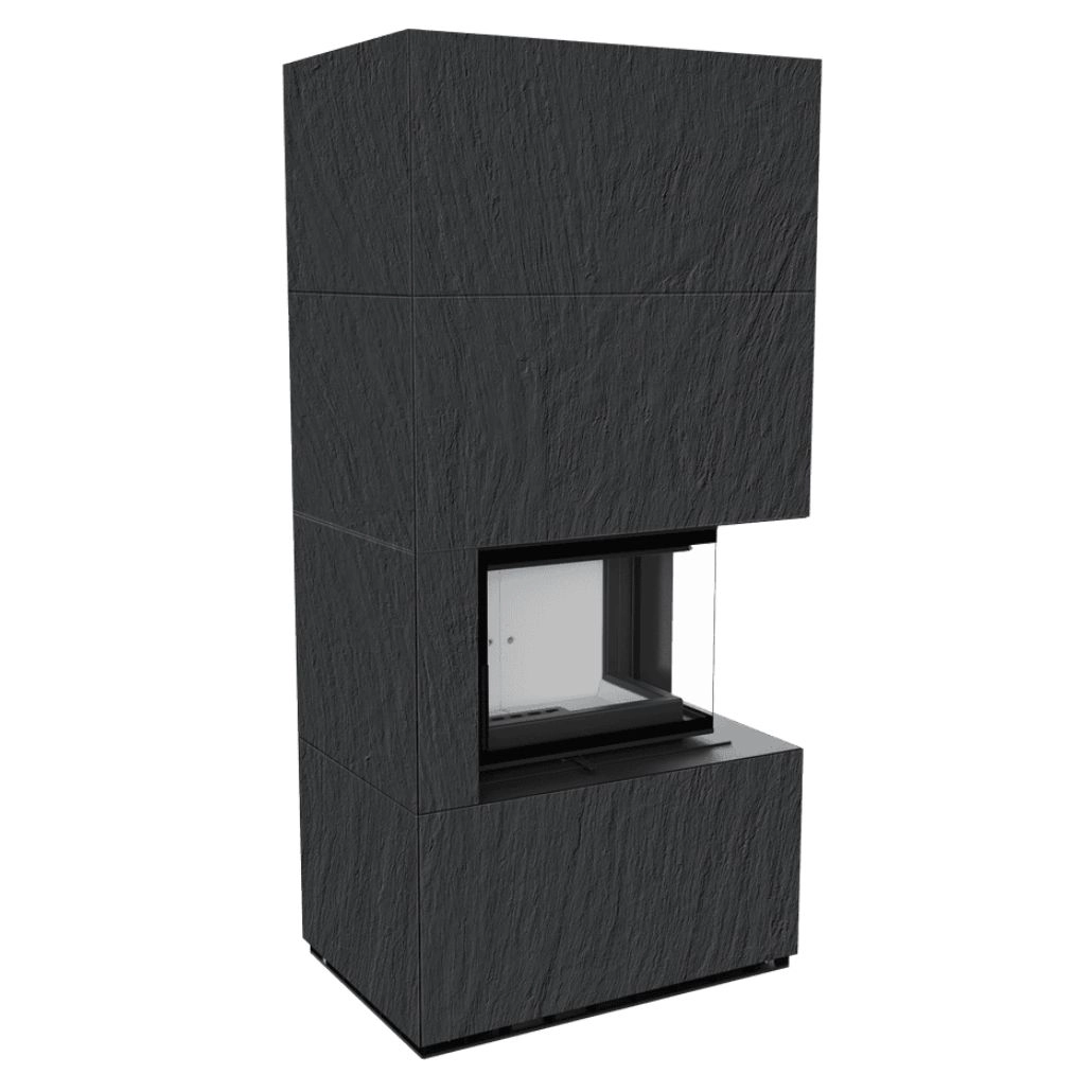 SEMINEE MODULARE PREFABRICATE - Flotek BOX 8 kW NATURALI ARDESIA Sticla Dreapta - cuarz sinterizat