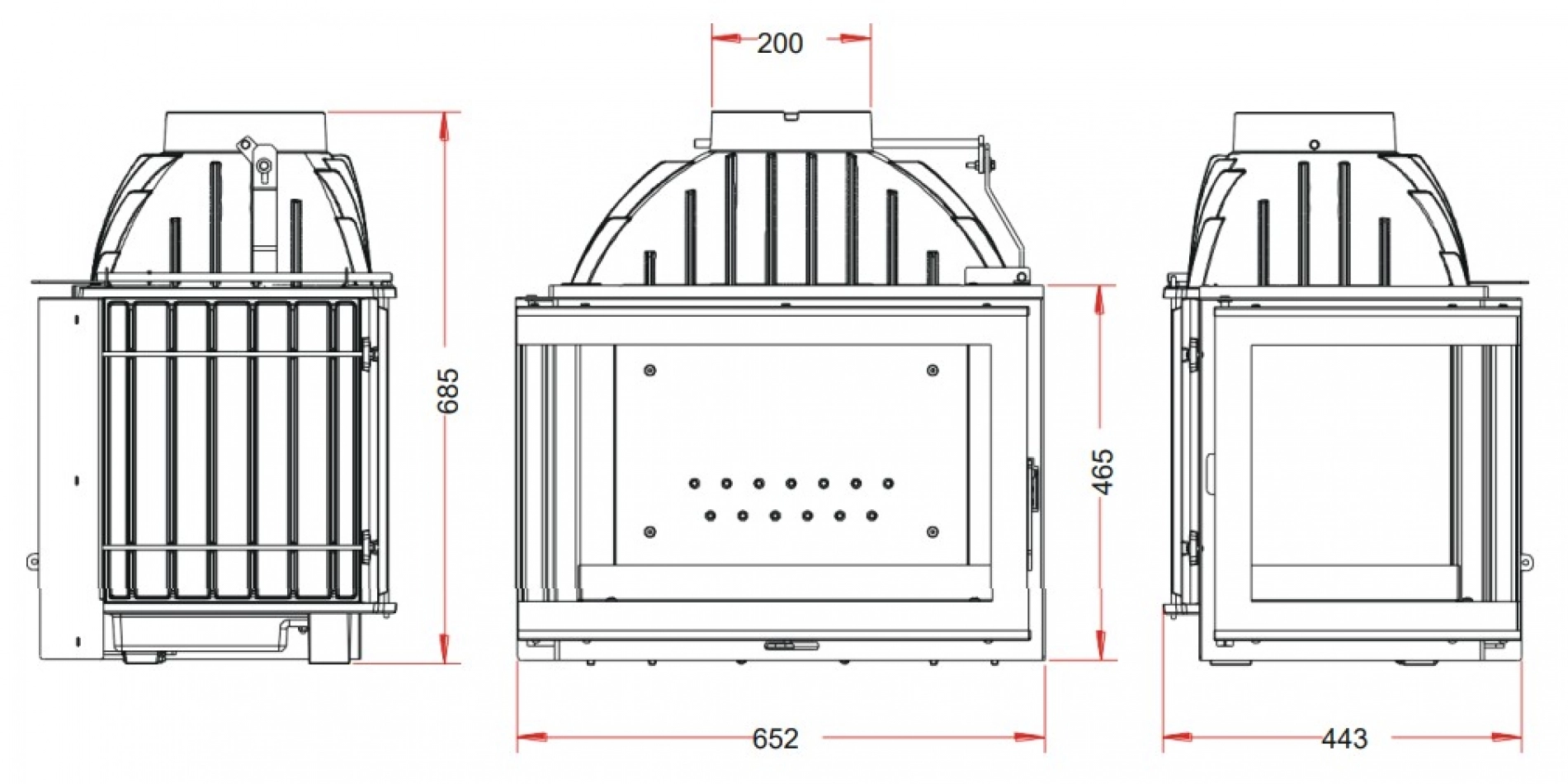 Focar 700 Vitre - Sticla stanga fara stalp [1]