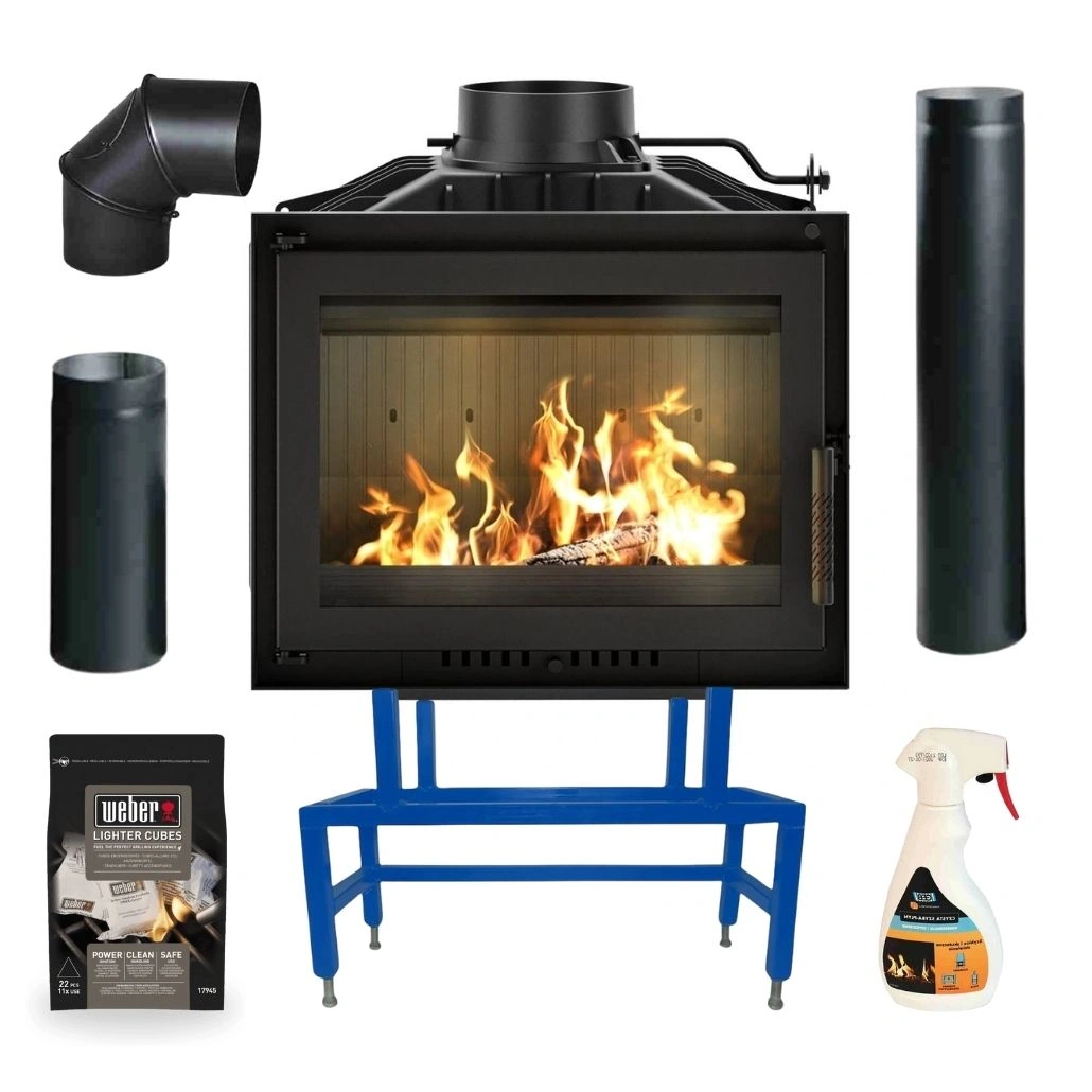 SEMINEE SI SOBE PE LEMNE - Focar fonta Bergen 8-11kW - 81% - pachet Basic