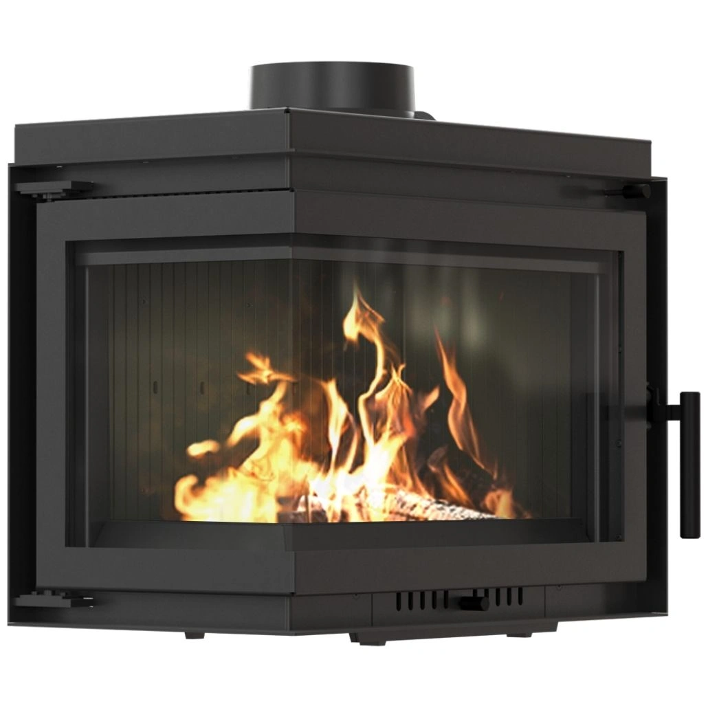 SEMINEE SI SOBE PE LEMNE - Focar fonta Bergen 8-11kW - 81% - Sticla Stanga