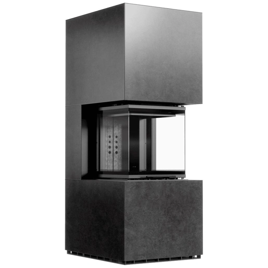 SEMINEE MODULARE PREFABRICATE - Focar modular NBC 8kW S Fokos Grafite - samota neagra