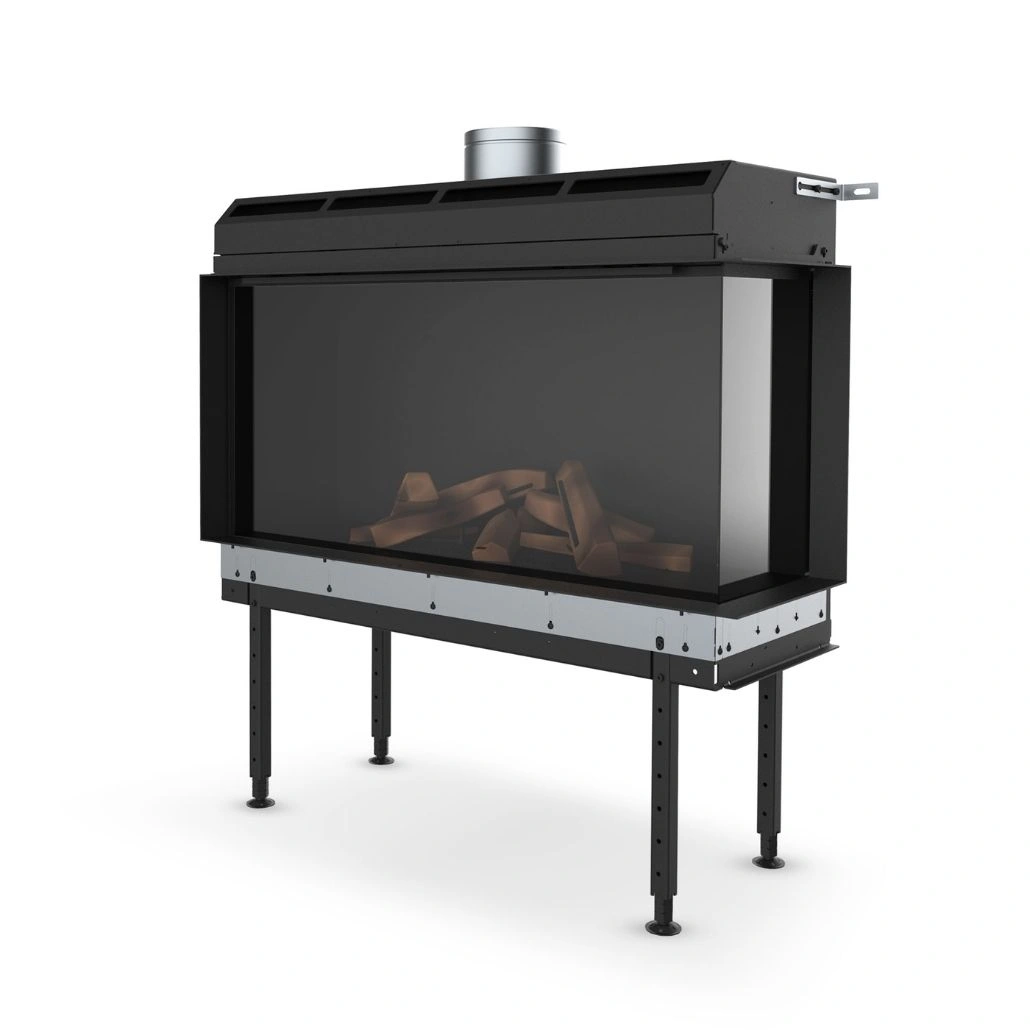 ȘEMINEE PE GAZ - Focar pe gaz ECKA G-115R - Sticla Dreapta + Set acumulare + Wi-Fi + Audio Set