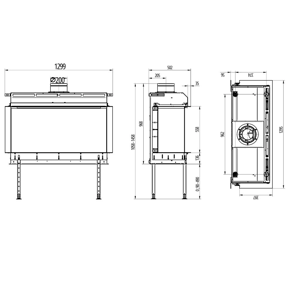 Focar pe gaz UKA G-115 + Wi-Fi + Audio Set [4]