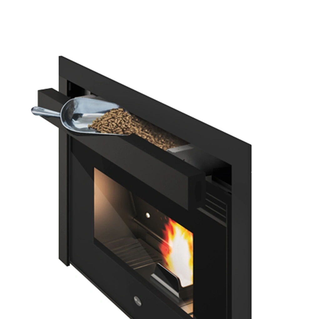 Focar peleti NICO 5-12.4 kW - cu 3 ventilatoare si distributie de aer [3]