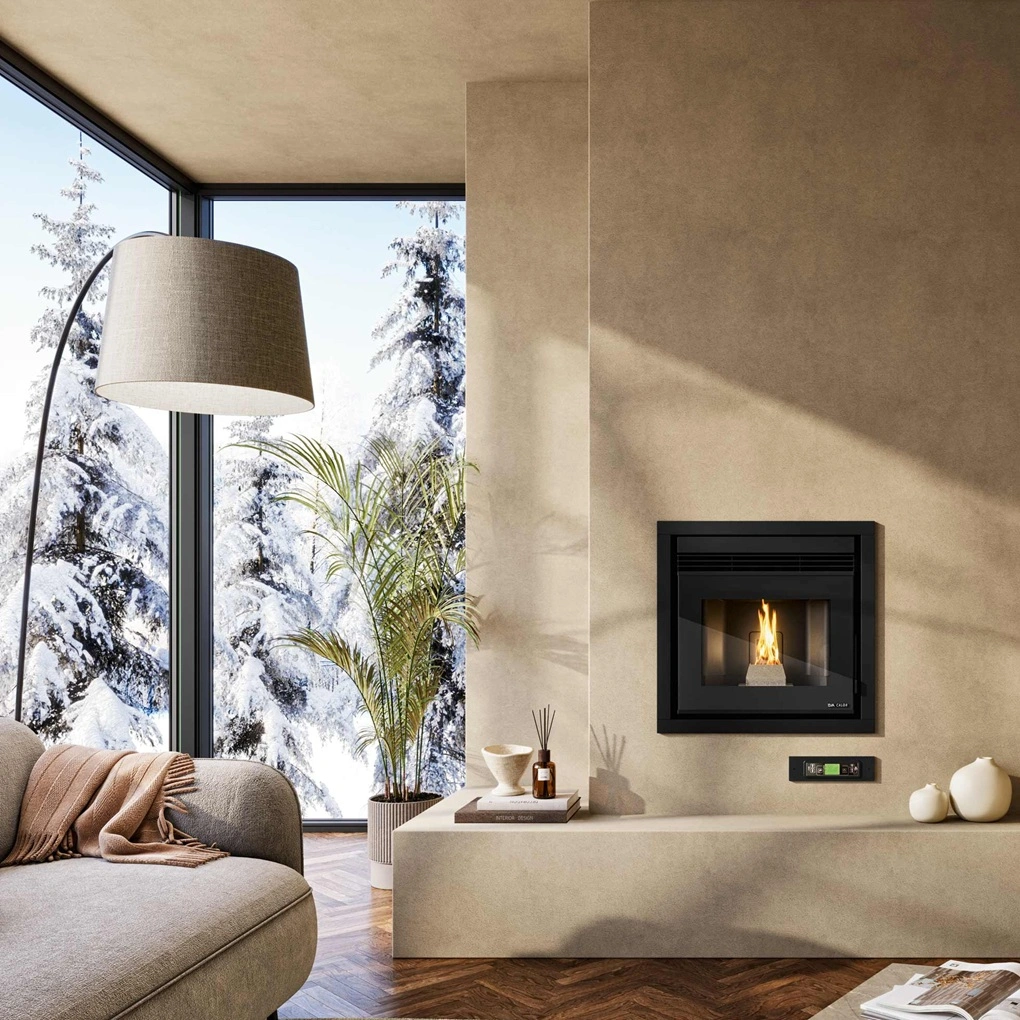 Focar peleti FRANCO 3.1-9.5 kW - cu 2 ventilatoare si distributie de aer [1]