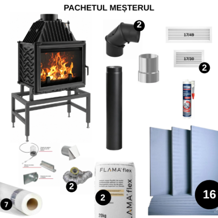 FOCARE SEMINEE - Focar din fonta groasa. Z160 pachet pentru mesteri