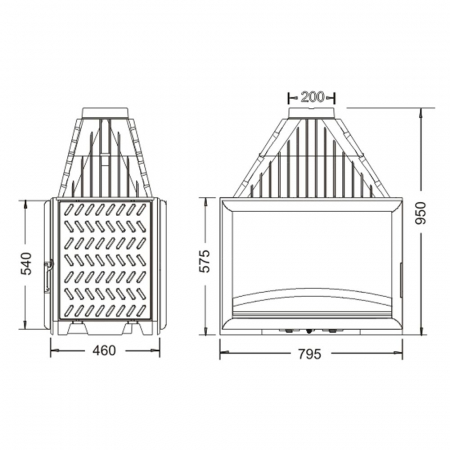 FOCAR TUNEL FONTĂ INVICTA 800 DF [2]