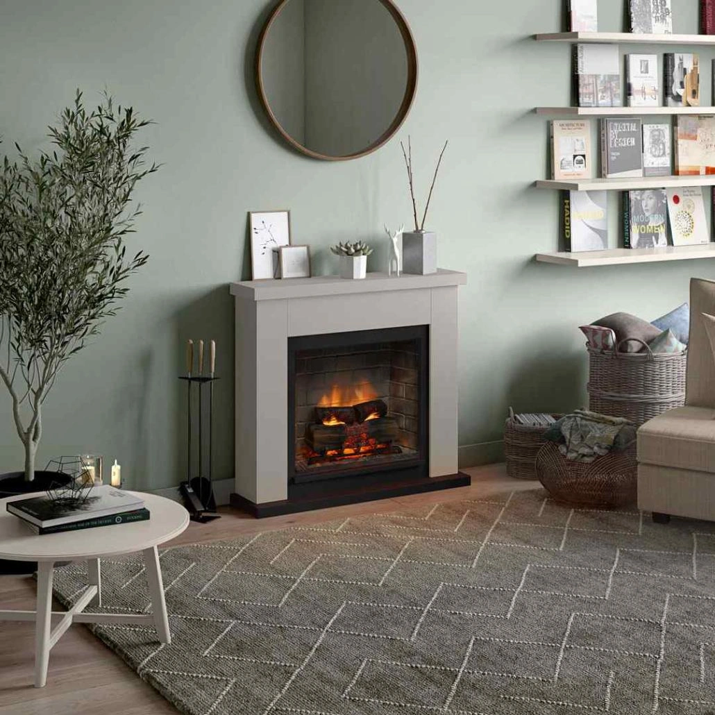 SEMINEE ELECTRICE - Frode Light Beige semineu electric PowerFlame 2