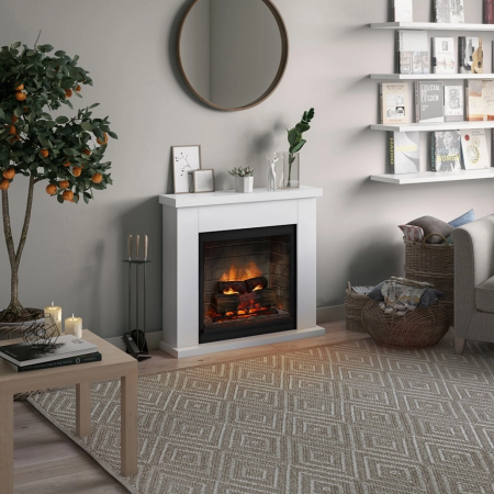 SEMINEE ELECTRICE - Frode Pure White semineu electric PowerFlame 2