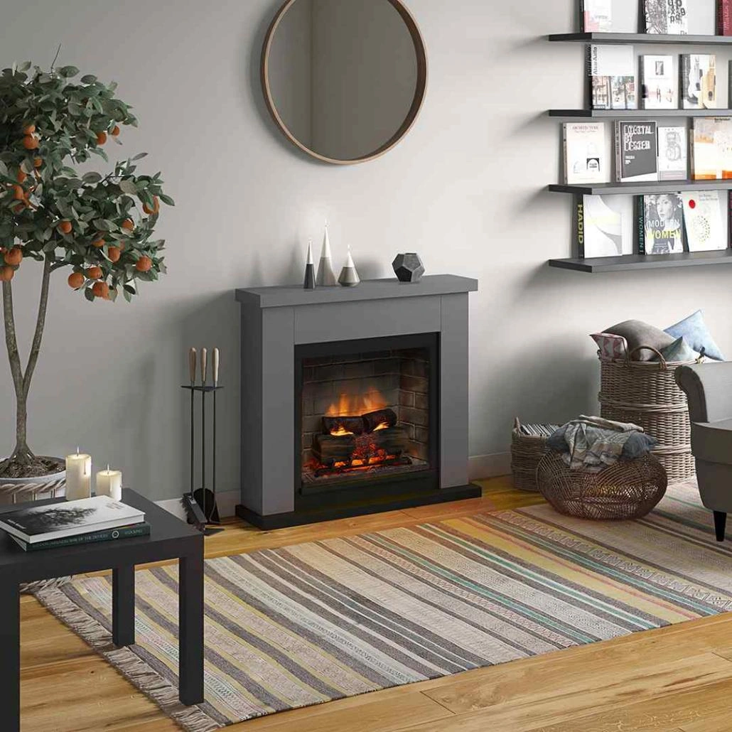 SEMINEE ELECTRICE - Frode Solid Grey semineu electric PowerFlame 2