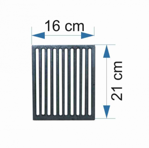 ACCESORII ȘEMINEE ȘI ÎNTREȚINERE - Gratar de fonta 210x160 - Eco