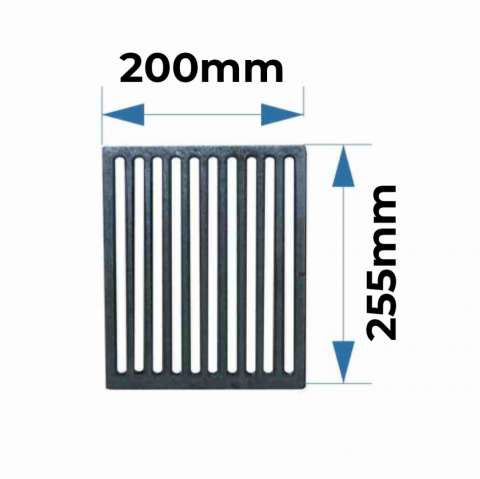 ACCESORII ȘEMINEE ȘI ÎNTREȚINERE - Gratar de fonta 225x200 - W28