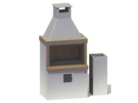 GRĂTARE COMPLEXE CU CUPTOR - Gratar de gradina cu afumătoare – 105 cm