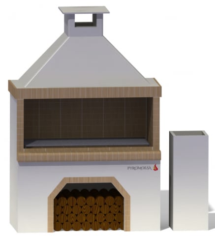 GRĂTARE SIMPLE - Gratar de gradina, placat cu samota, 150 cm latime