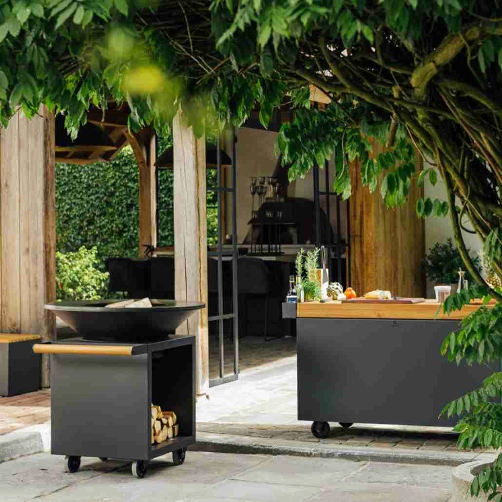 Gratar OFYR Negru 100 PRO SD cu vatra de gatit pe lemne [2]