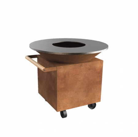 GRATARE PE LEMNE CU PLITA - Gratar OFYR Corten 120 PRO cu vatra de gatit pe lemne