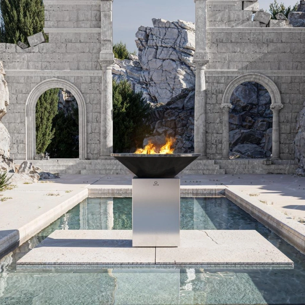 Gratar OFYR 100 Inox Periat cu vatra de gatit pe lemne - Editie aniversara [1]