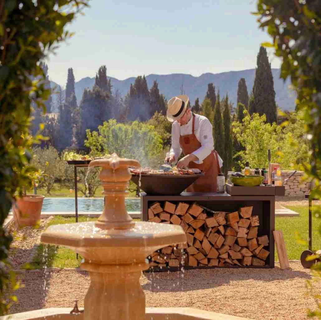 Gratar OFYR Negru 85 SD cu masa de lucru [1]