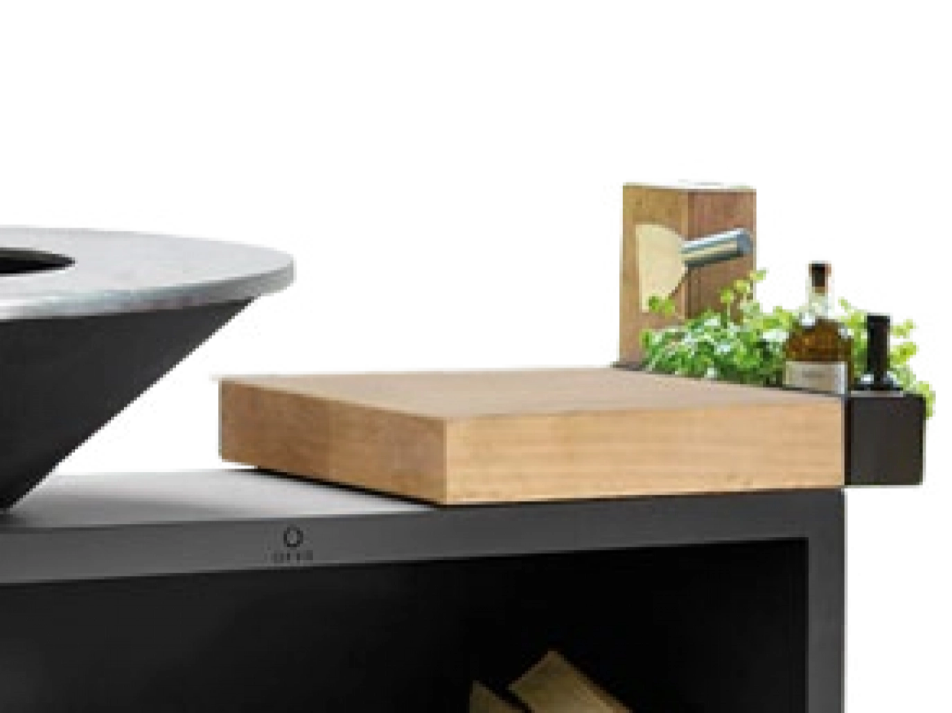 Gratar OFYR Negru 85 SD cu masa de lucru [2]