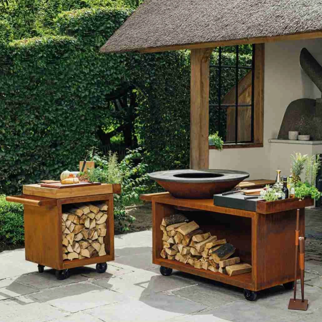 Gratar OFYR Corten 100 PRO SD cu masa de lucru [1]