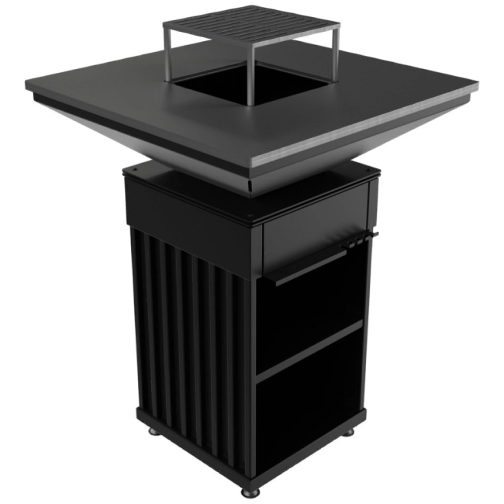 GRATARE PE LEMNE CU PLITA - GRATAR QUADRUM 77CM SD