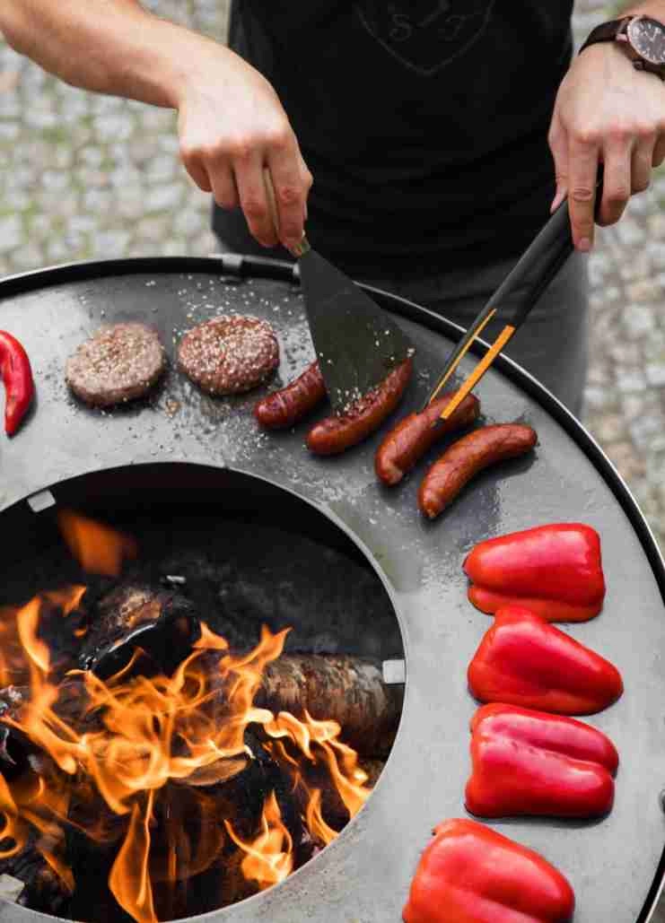 Gratar pe lemne cu plita - SANTOS 85 cm [4]