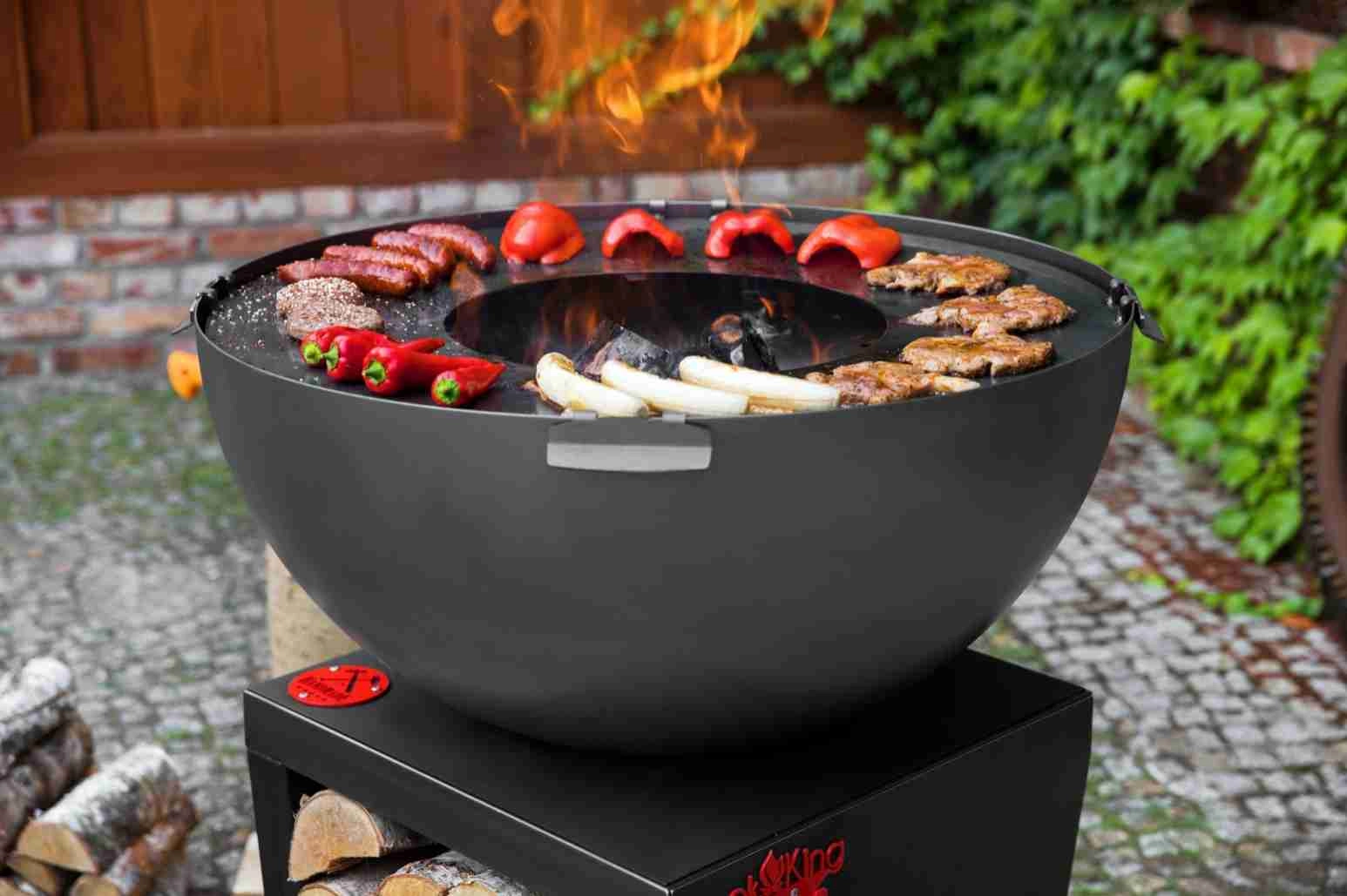 Gratar pe lemne cu plita - SANTOS 85 cm [2]