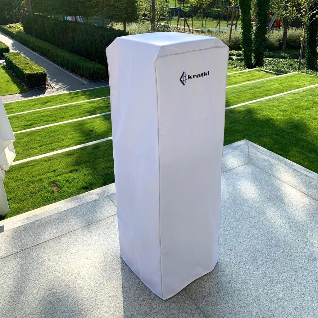 TERASĂ ȘI GRĂDINĂ - HUSA PATIO - ALB cu logo negru