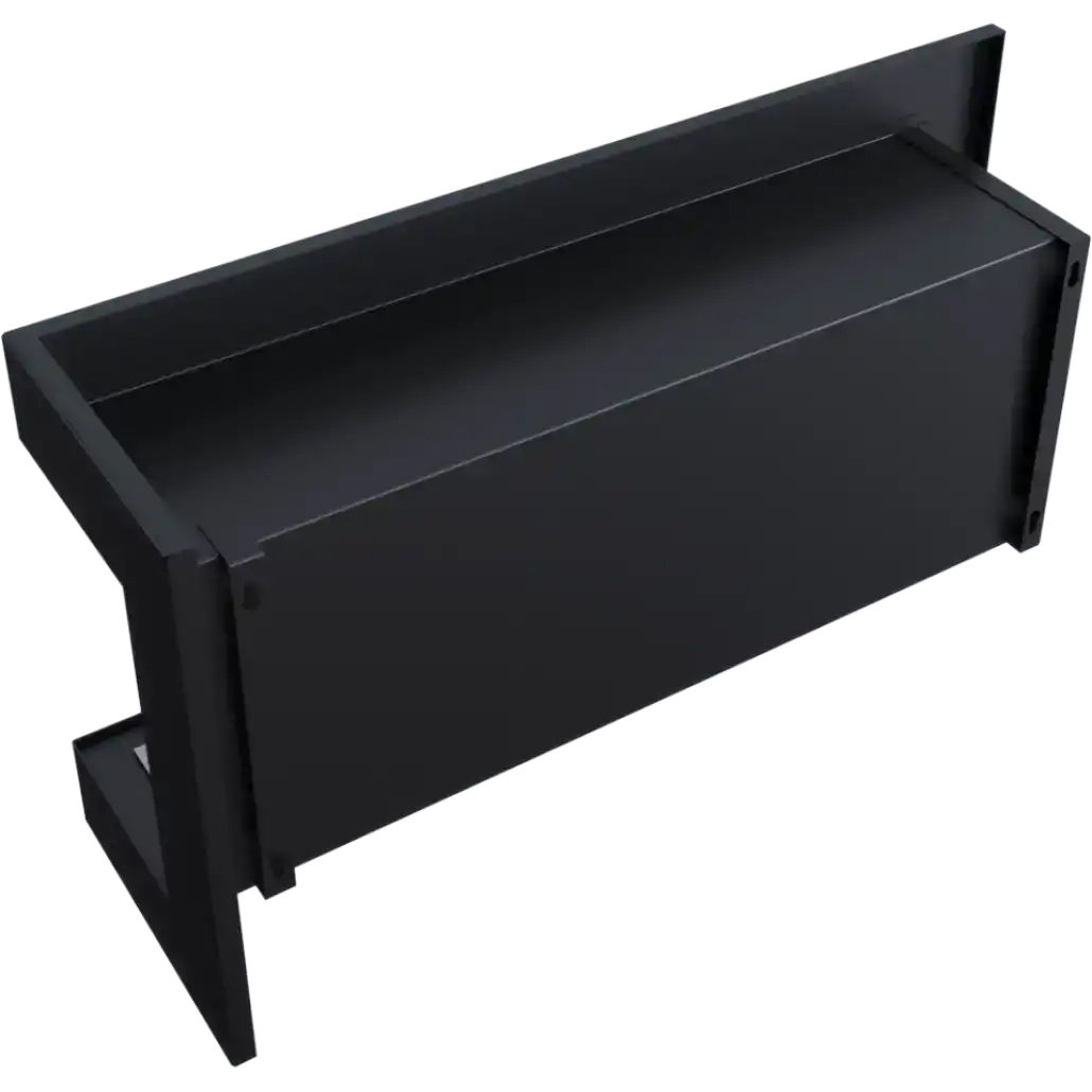 DELTA negru colt dreapta - 90 x 48 x 28 cm [1]