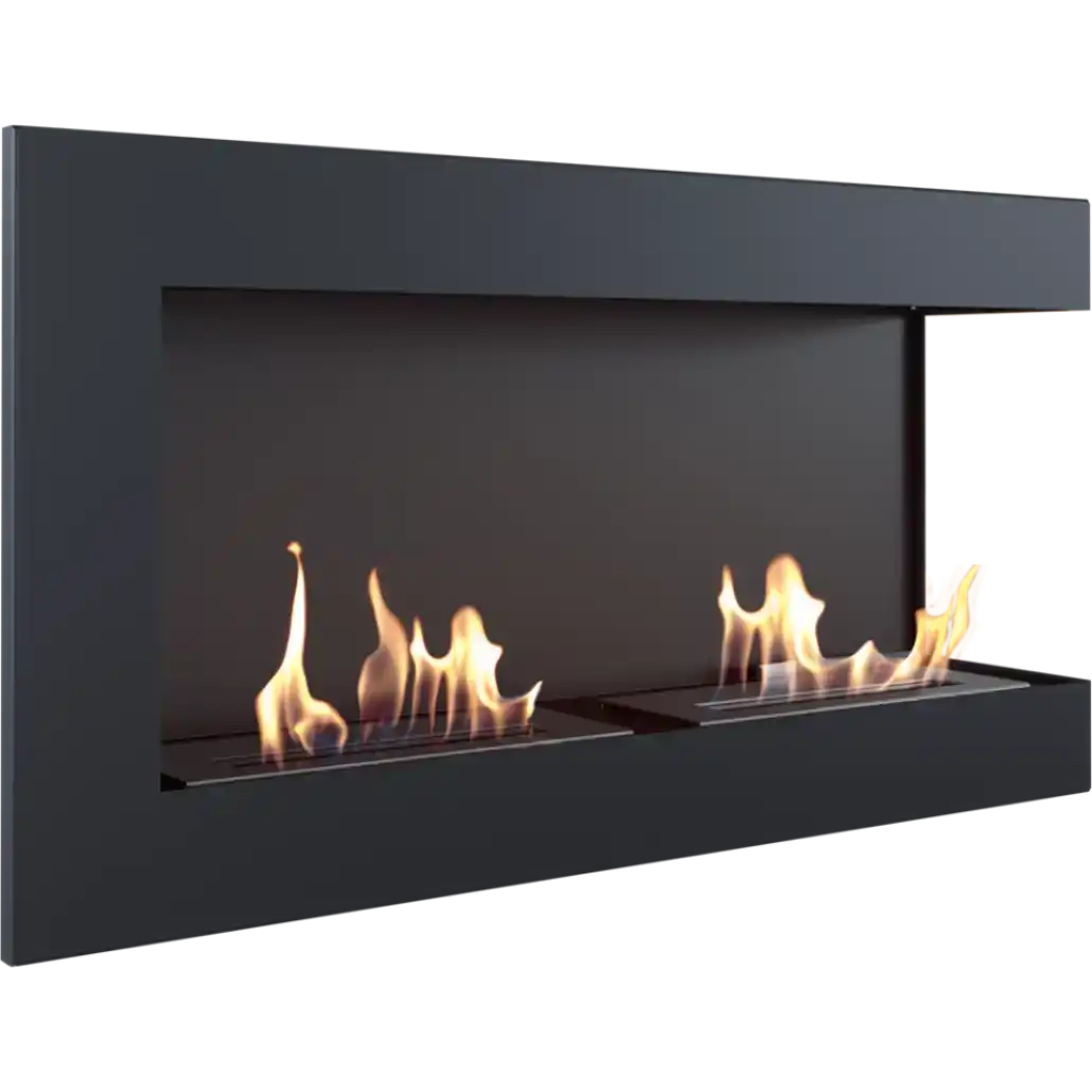 SEMINEE DECORATIVE - DELTA negru colt dreapta - 90 x 48 x 28 cm