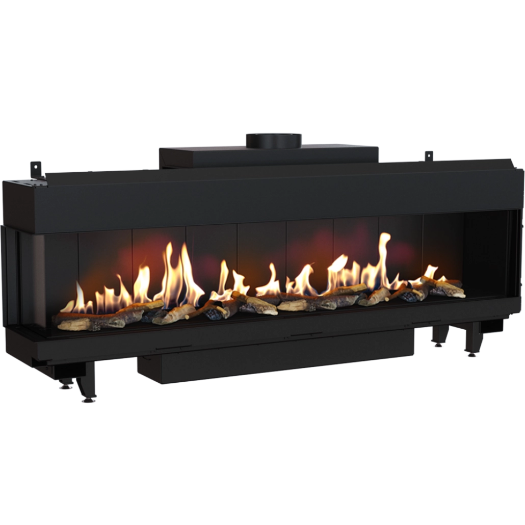 ȘEMINEE PE GAZ - L200 Sticla Stanga - GPL (butelie) G31 - 200cm