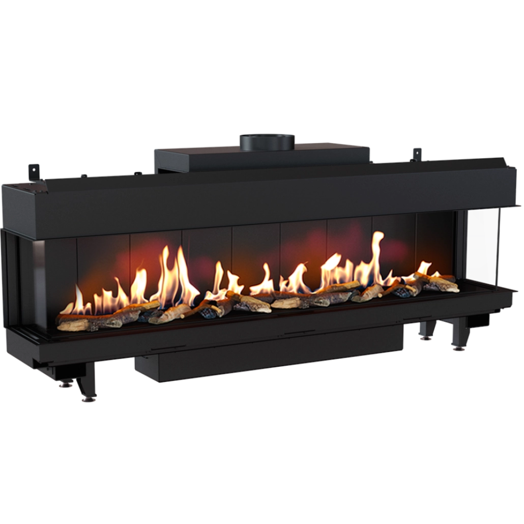 ȘEMINEE PE GAZ - L200 Sticla Stanga + Dreapta - GPL (butelie) G31 - 200cm