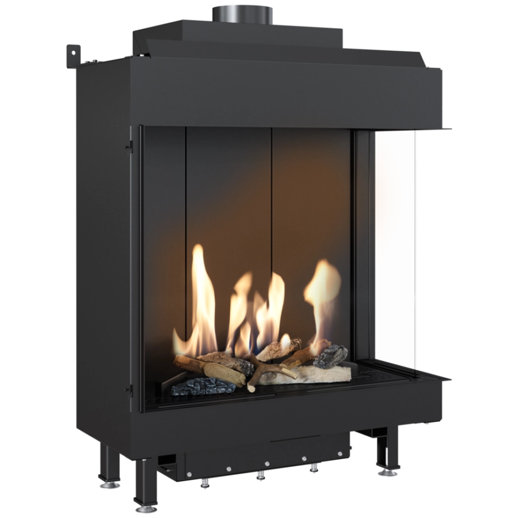 ȘEMINEE PE GAZ - L76/62 Sticla Dreapta - GPL (butelie) G31 - 76cm