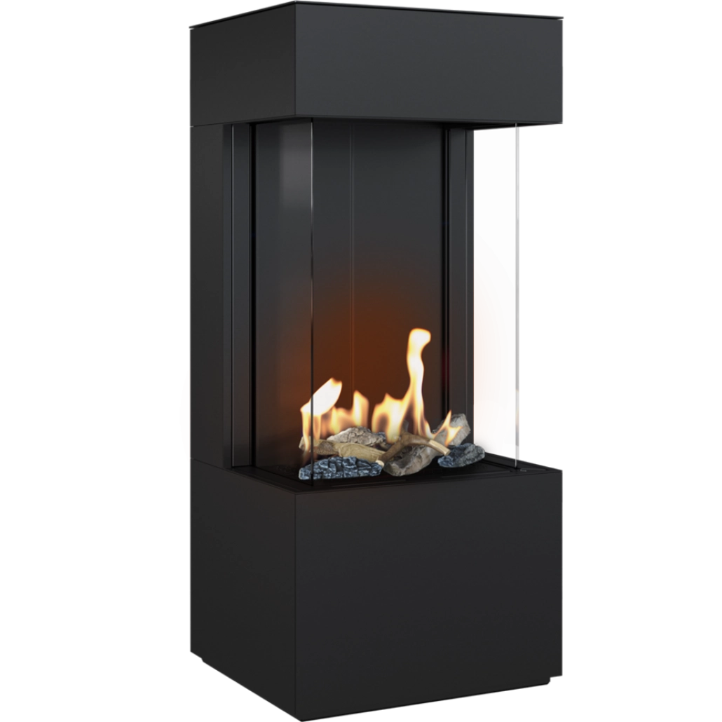 ȘEMINEE PE GAZ - L48/68 Sticla Stanga + Dreapta - GAZ (retea) G20 - Turn