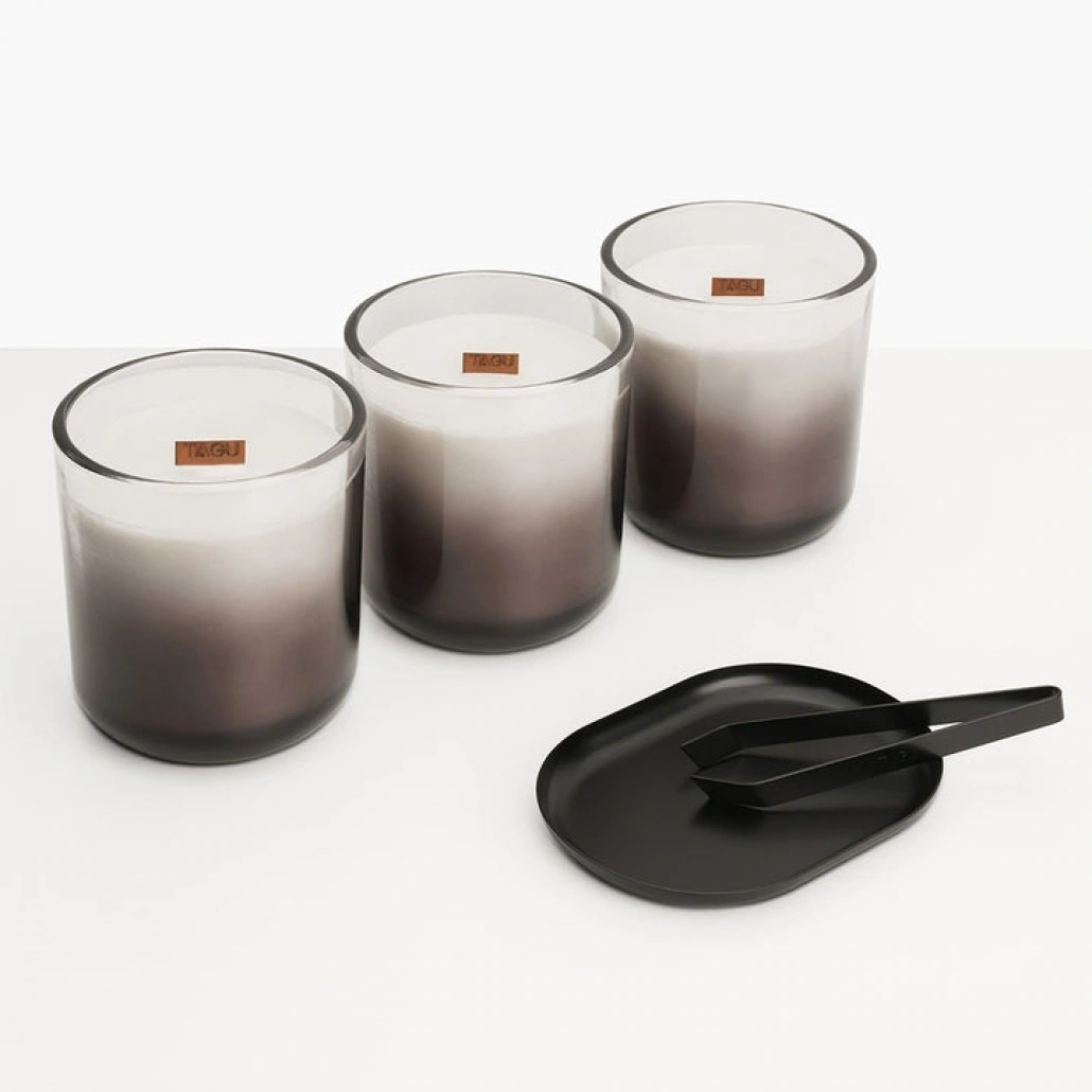 Larsen Deep Black Semineu cu lumanari ZenFlame [3]