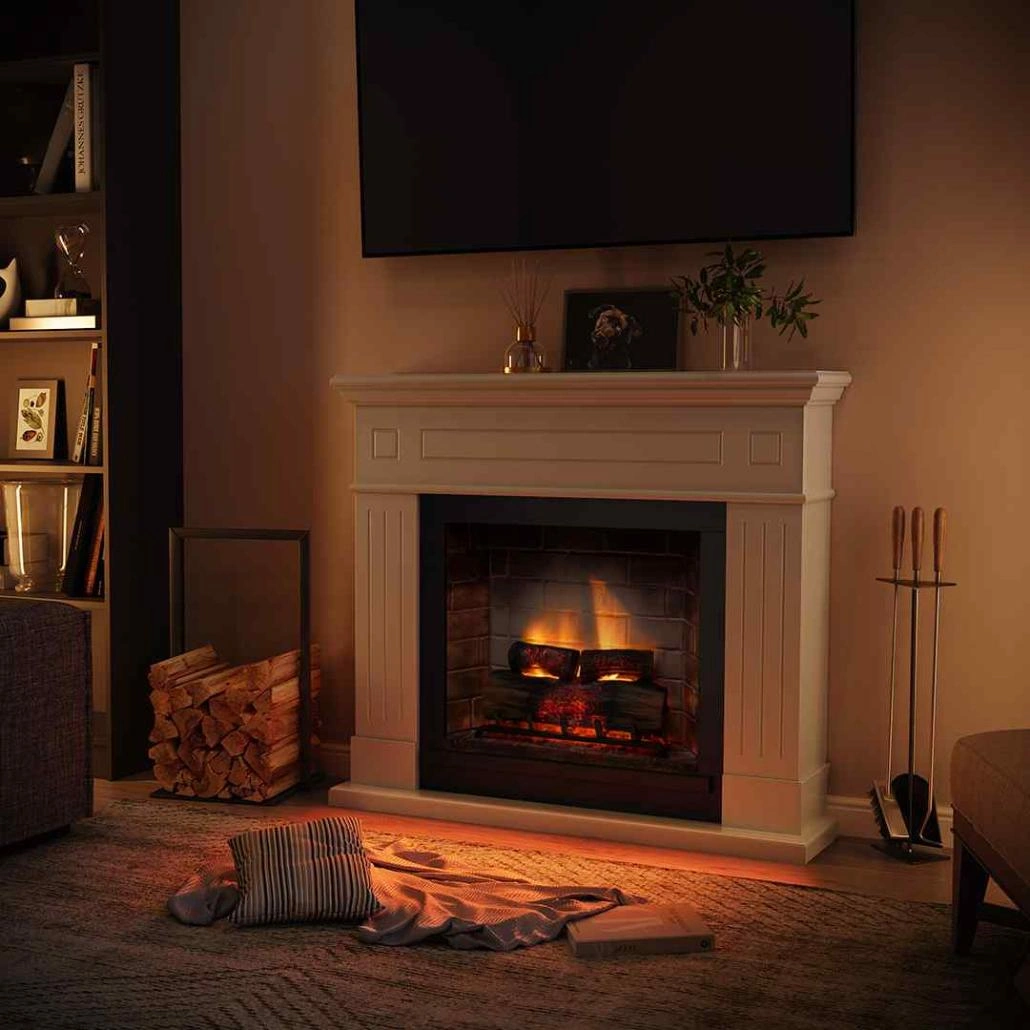 Larsen Pure White semineu electric PowerFlame 2 [2]