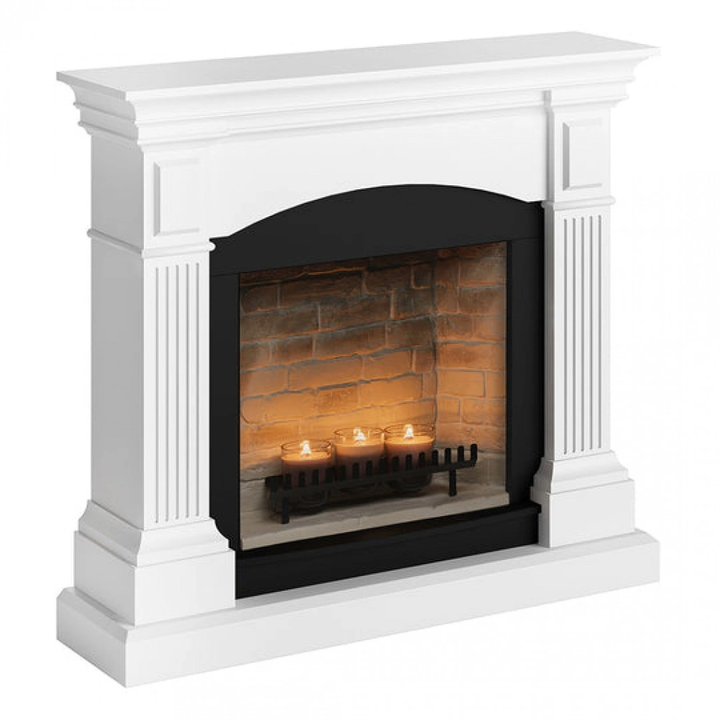 Magna Pure White Semineu cu lumanari ZenFlame [1]