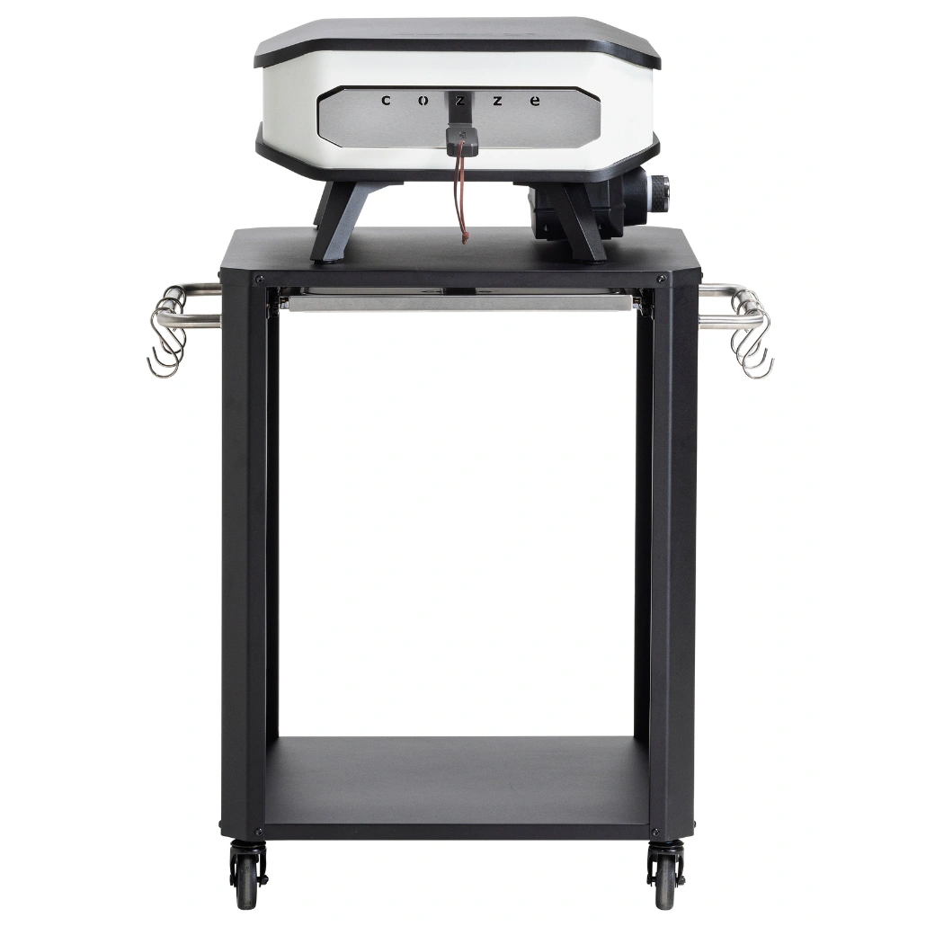 Masa de exterior COZZE pentru cuptoare de pizza - polita extensibila din otel inoxidabil [3]